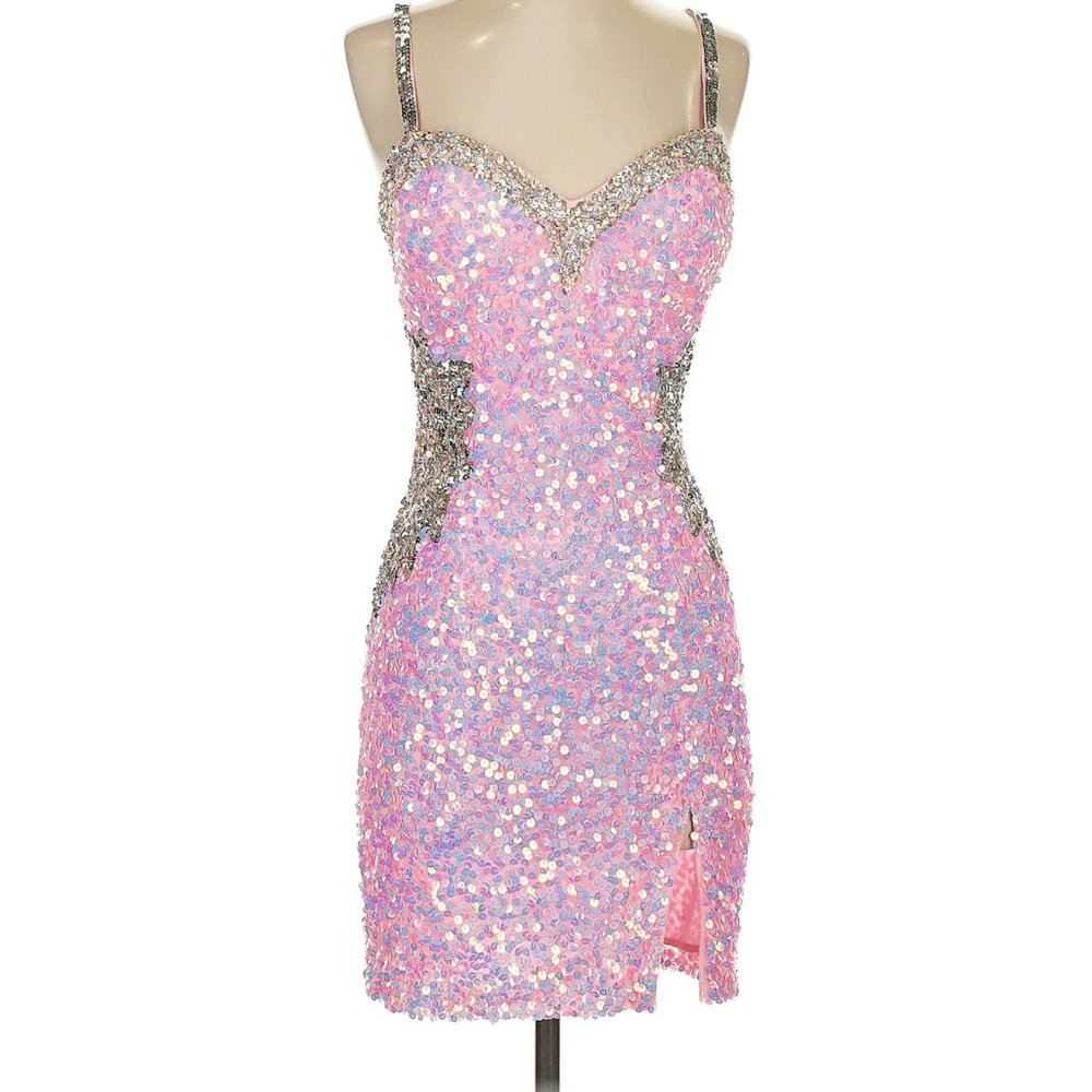Primavera Couture Size 4 Pink Dress